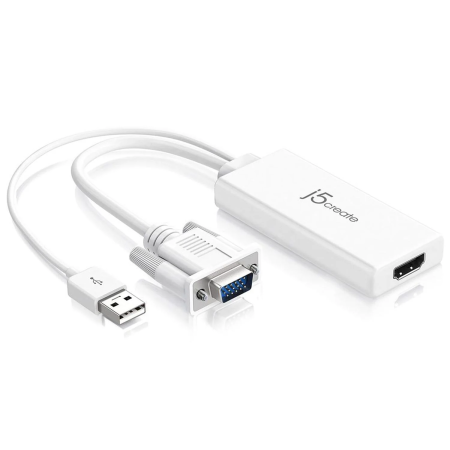 J5create JDA214 VGA to HDMI™ Video Audio Adapter