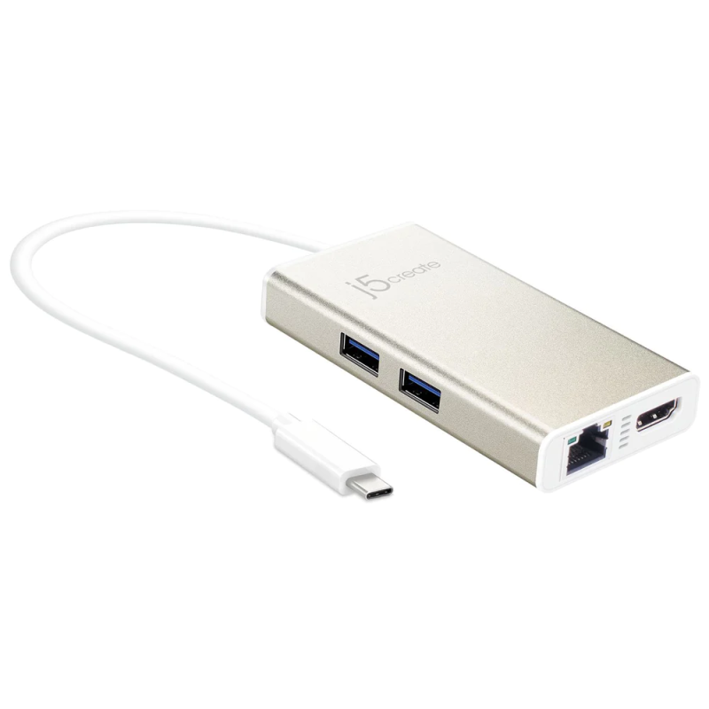J5create JCA374 USB-C™ Multi-Adapter - HDMI™/Ethernet/USB™ 3.1 HUB/PD 3.0