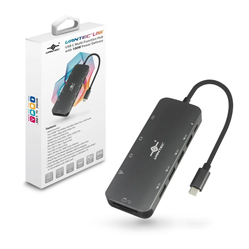 VANTEC CB-CU302MDSH USB C HUB