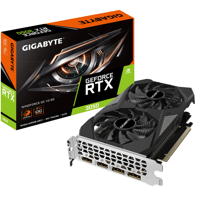 GIGABYTE RTX™ 3050 WINDFORCE OC V2 6G