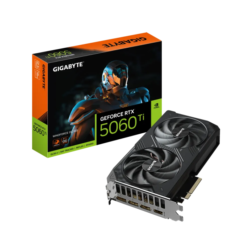 GIGABYTE RTX™ 5060 Ti WINDFORCE OC 16G