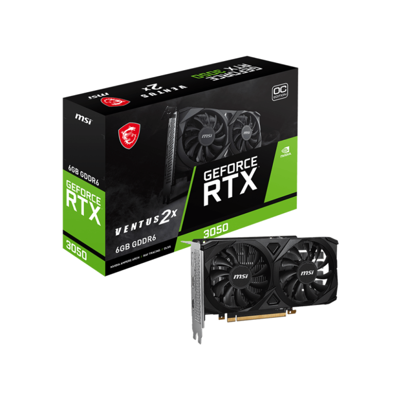 MSI RTX™ 3050 VENTUS 2X 6G OC