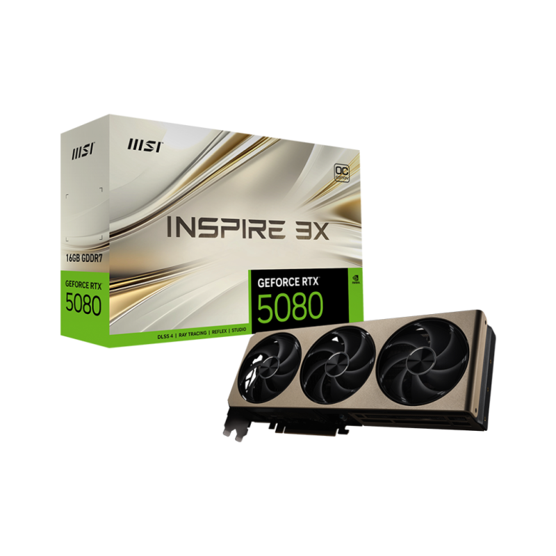 MSI RTX™ 5080 16G INSPIRE 3X OC