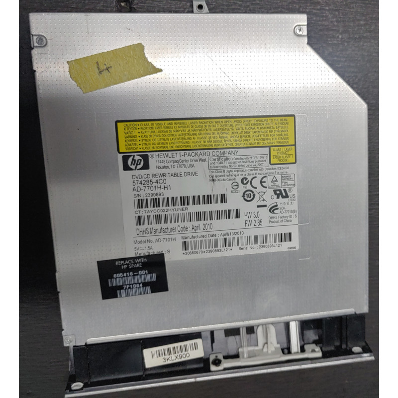HP x360 14-DH0003NE DVD±RW SATA Optical Drive + Bezel