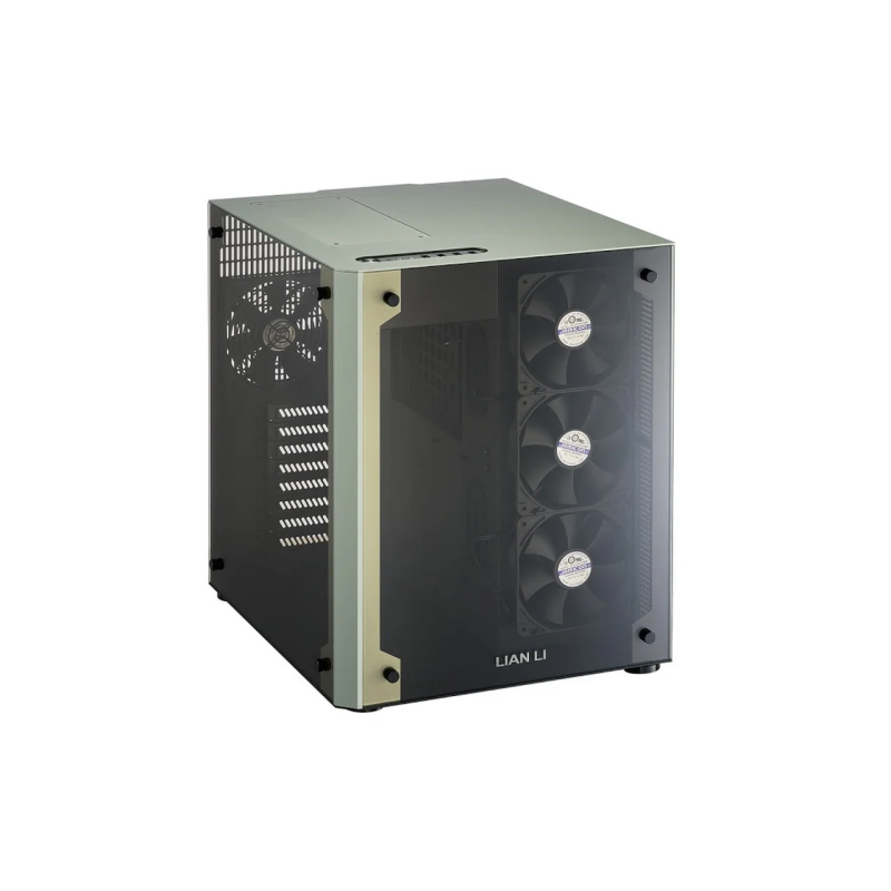 Lian-li pc-O8w GreeN 2x glass
